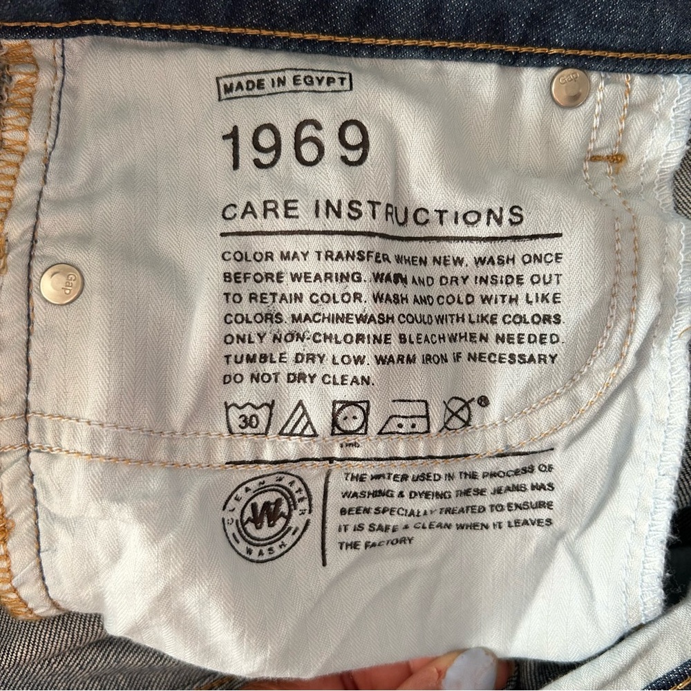 GAP 1969 Denim Jeans Skinny Bootcut Size 33/16 - Picture 6 of 6